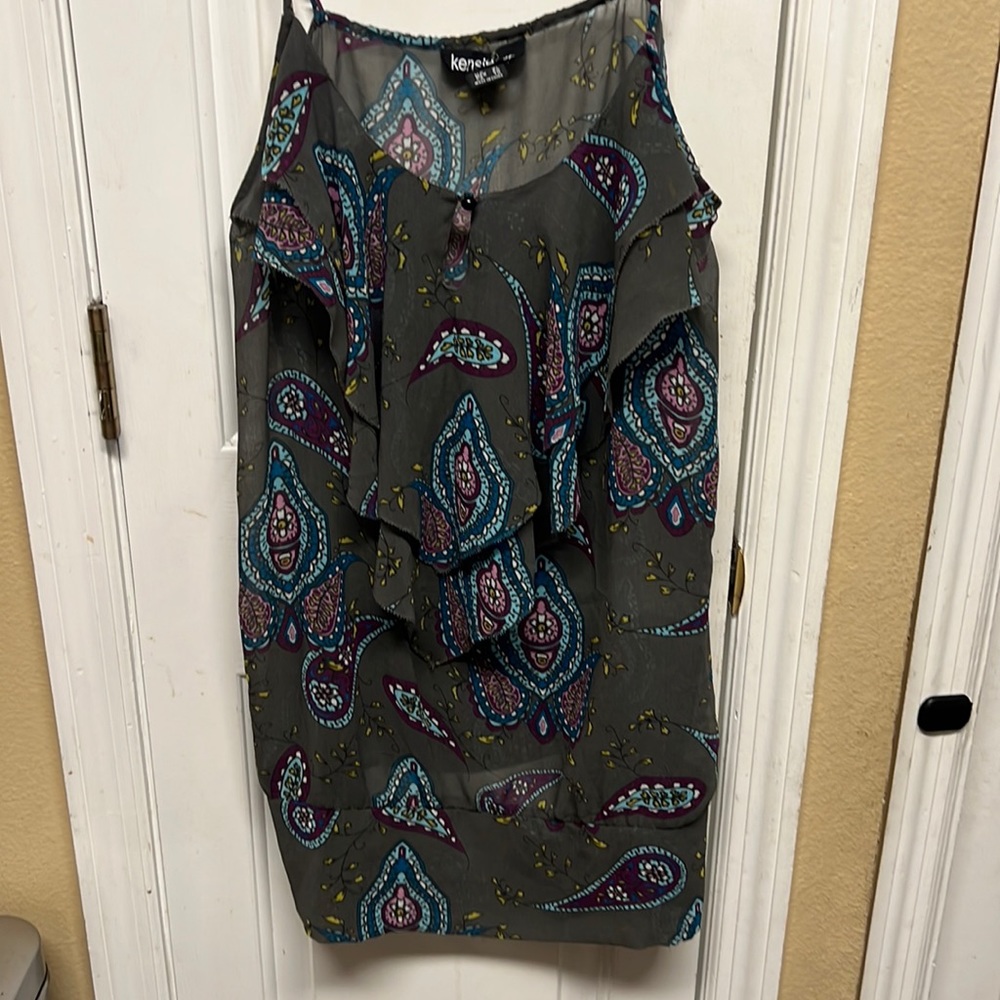 Kensie Spaghetti Strap Shirt - Size XL